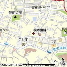 神奈川県横浜市神奈川区菅田町1633周辺の地図