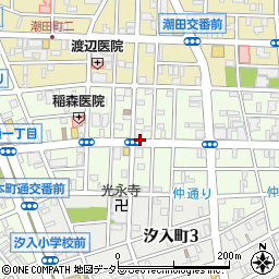 神奈川県横浜市鶴見区仲通周辺の地図