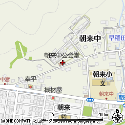 京都府舞鶴市朝来中496-1周辺の地図