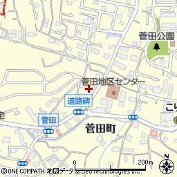 パールハイツ菅田周辺の地図