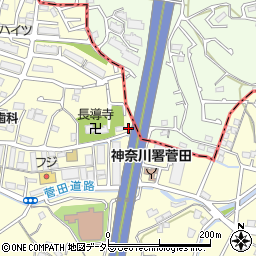 神奈川県横浜市神奈川区菅田町1681周辺の地図