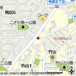 ファミリーマート竹山団地店周辺の地図