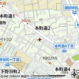 神奈川県横浜市鶴見区本町通周辺の地図