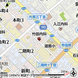 竹田内科医院周辺の地図