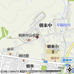 京都府舞鶴市朝来中498-2周辺の地図