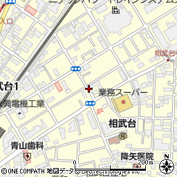 神奈川県座間市相武台周辺の地図