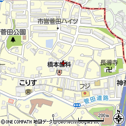 神奈川県横浜市神奈川区菅田町1658周辺の地図