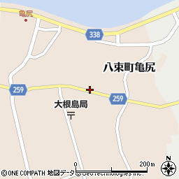 島根県松江市八束町亀尻181周辺の地図