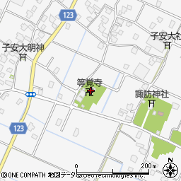 等覚寺周辺の地図