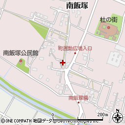 千葉県大網白里市南飯塚208周辺の地図