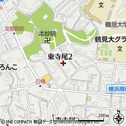 神奈川県横浜市鶴見区東寺尾2丁目8周辺の地図