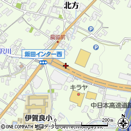 長野県飯田市北方周辺の地図