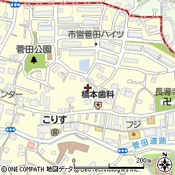神奈川県横浜市神奈川区菅田町1636周辺の地図