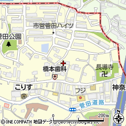 神奈川県横浜市神奈川区菅田町1657周辺の地図