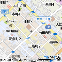 鳥取県鳥取市本町3丁目204周辺の地図
