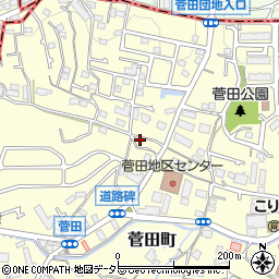 神奈川県横浜市神奈川区菅田町1543周辺の地図