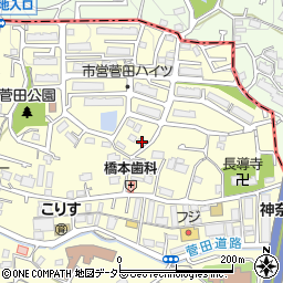 神奈川県横浜市神奈川区菅田町1648周辺の地図