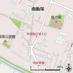 町運動広場入口周辺の地図