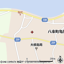 島根県松江市八束町亀尻402周辺の地図