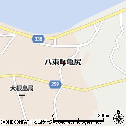 島根県松江市八束町亀尻周辺の地図