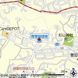 神奈川県横浜市神奈川区菅田町461周辺の地図