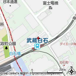 富士電機川崎工場周辺の地図