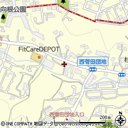 神奈川県横浜市神奈川区菅田町448周辺の地図