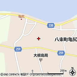 島根県松江市八束町亀尻411周辺の地図