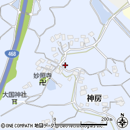 千葉県大網白里市神房周辺の地図