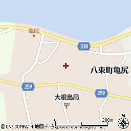 島根県松江市八束町亀尻415周辺の地図