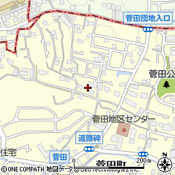 神奈川県横浜市神奈川区菅田町1559周辺の地図