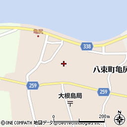 島根県松江市八束町亀尻412周辺の地図