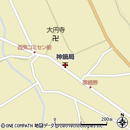 神鍋郵便局周辺の地図