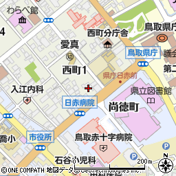 朝日新聞販売所ＡＳＡ鳥取周辺の地図