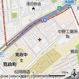 神奈川県横浜市鶴見区寛政町周辺の地図