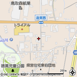 鳥取県東伯郡琴浦町逢束1258周辺の地図