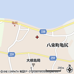 島根県松江市八束町亀尻418周辺の地図