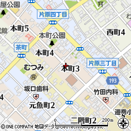 鳥取県鳥取市本町周辺の地図