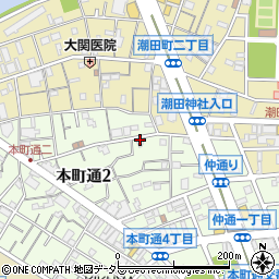 羽山建築板金店周辺の地図