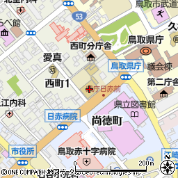 鳥取敬愛高等学校周辺の地図