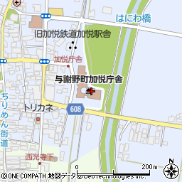 与謝野町・児童家庭教育相談周辺の地図