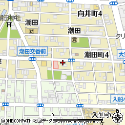 フタバヤクリーニング　潮田店周辺の地図