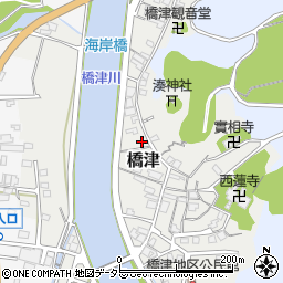 鳥取県東伯郡湯梨浜町橋津周辺の地図