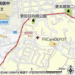 神奈川県横浜市神奈川区菅田町327周辺の地図