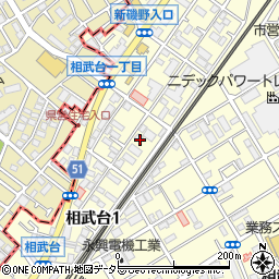 神奈川県座間市相武台1丁目22-28周辺の地図