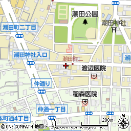 神奈川県横浜市鶴見区潮田町周辺の地図