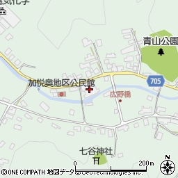 京都府与謝郡与謝野町加悦奥285周辺の地図