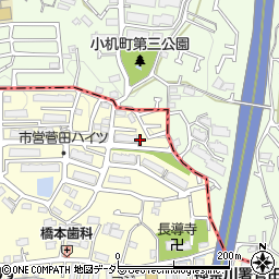 菅田的場公園周辺の地図