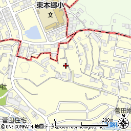神奈川県横浜市神奈川区菅田町1582周辺の地図