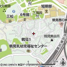 オーベル横浜鶴見二見台周辺の地図